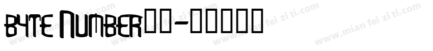 byte Number字体字体转换